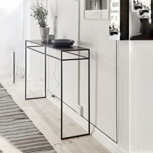 Matte Black Console Table