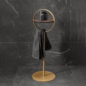 Storage Tray with Towel Holder